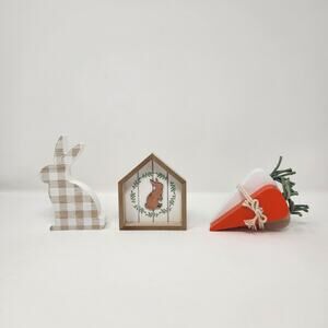 Neutral Easter Tiered Tray Decor Set